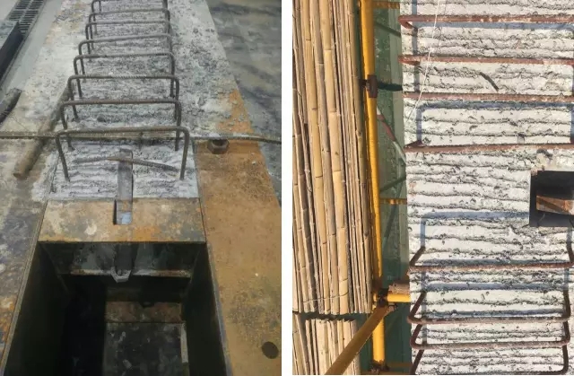 预制主梁和预制次梁的毗毗邻纳牛担板节点。。。</